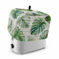 thumbnail image 1 of Summer Tropical Toaster Cover 2 Slice, Farmhouse Botanical Leaves Wooden Dustproof Bakeware Oven Protector with Top Hook, Waterproof Small Kitchen Appliance Toasters Dust Cover, 12"x7.5"x8", 1 of 7