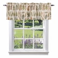 thumbnail image 1 of Summer Tropical Valance Curtain Yellow Leaves Beige Texture Window Valances Rod Pocket Short Curtains Window Treatments for Kitchen Bedroom Bathroom Laundry 60" x 14", 1 of 9
