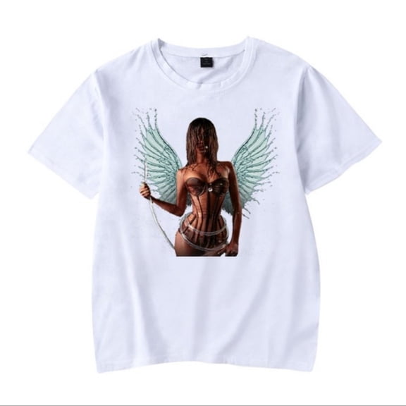 Summer Tyla Merch T-shirt Unisex Printed Design Round Neck Short Sleeve Top