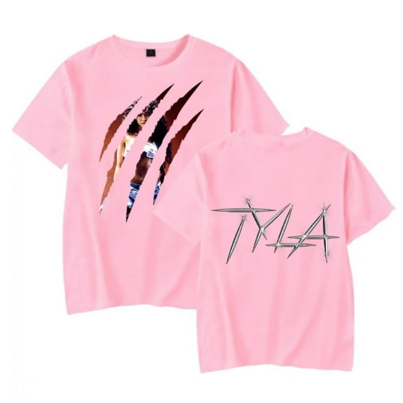 Summer Tyla Merch T-shirt Unisex Printed Design Round Neck Short Sleeve Top