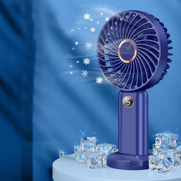 Summer USB Cute Cat Handheld Folding Mini Fan, Cartoon Style Portable Light-up Personal Air Circulator for Students