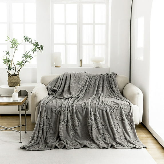 Summer Ultrasonic Cooler Quilt - Double Sided Cold Effect, Soft Bedspreads for All Seasons (Gray, 39"x59")