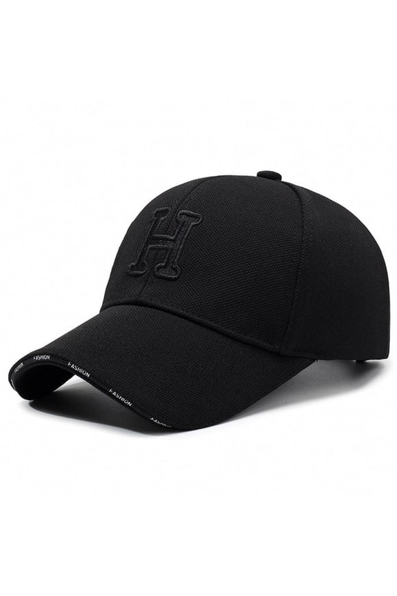 Summer Unisex Baseball Caps Show Faces Small Artifacts Korean Version Texture Full Big Head Versatile Shades Black One Size