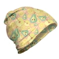 thumbnail image 1 of Summer Unisex Beanie, Pastel Pears Lemon and Apple, Hiking Outdoors, Blush and Multicolor, by Ambesonne, 1 of 1