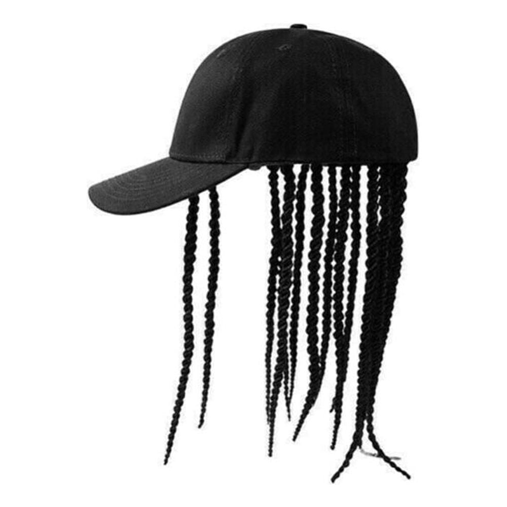 Summer Unisex Lady Men Baseball Cap Hat With Dreadlocks Wig Hip