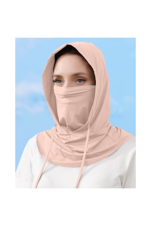Summer Unisex Sun Hat Lightweight Face with Scarf for Full Coverage Wind Blocking and during Outdoor Activities