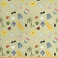 thumbnail image 1 of Ambesonne Summer Fabric by the Yard Upholstery, Travel Fun Exotic Beach, 10 Yards, Multicolor, 1 of 4