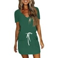 thumbnail image 1 of Summer V Neck Striped Dress For Everyday Wear Casual And Comfortable Design For Warm Weather, 1 of 1