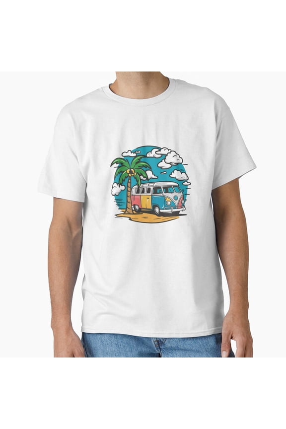 Summer Van Life Retro Camper T-Shirt
