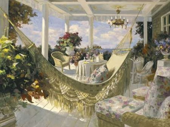 Summer Veranda Canvas Art - Benjamin (18 x 24)