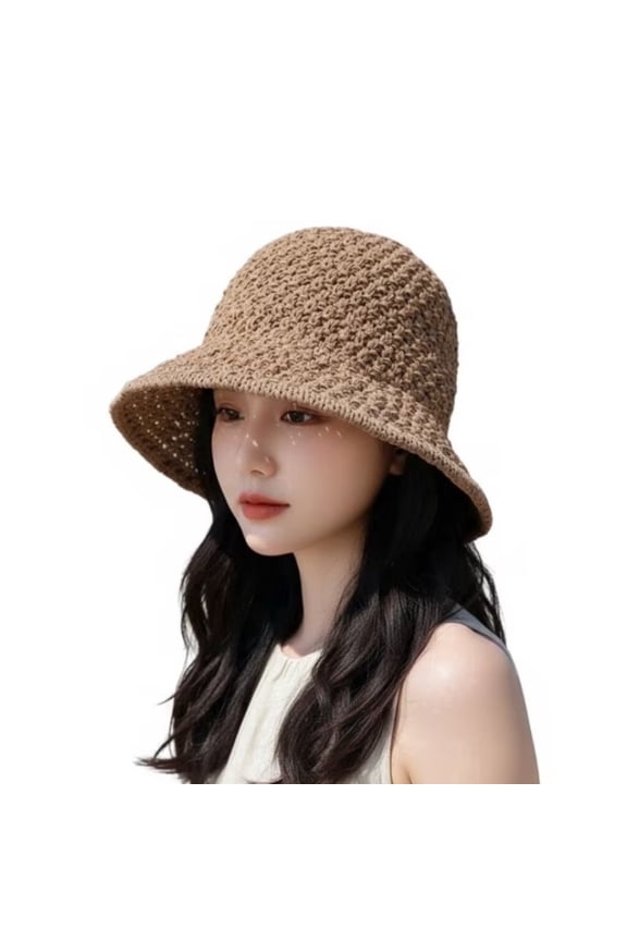 Summer Versatile Travel Sun Hat for Women, Breathable Bucket Fisherman Hat, Face Slimming Outdoor Casual Basin Hat
