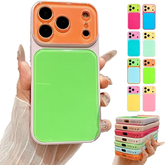 Summer Vibe Dopamine Contrast Color Phone Case, 2026 New Summer Dopamine Color Block Phone Case Compatible