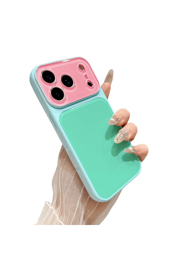 Summer Vibe Dopamine Contrast Color Phone Case, Dopamine Color Block Phone Case for iPhone 17/16/15/14, Pro, Pro Max