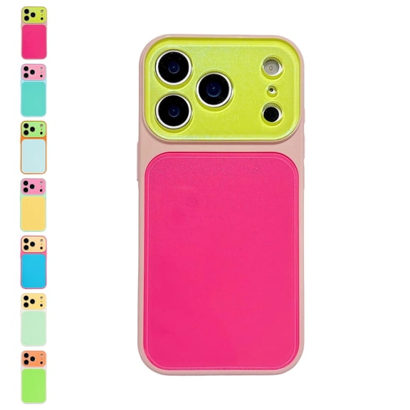 Summer Vibe Dopamine Contrast Color Phone Case for iPhone 17/16/15/14 Pro Max, Dopamine Color Block Phone Case