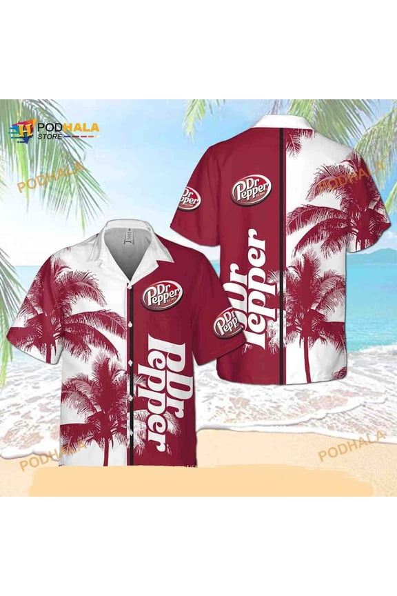 Summer Vibes Dr Pepper Funny Hawaiian Shirt Beer Gift For Beach Lovers