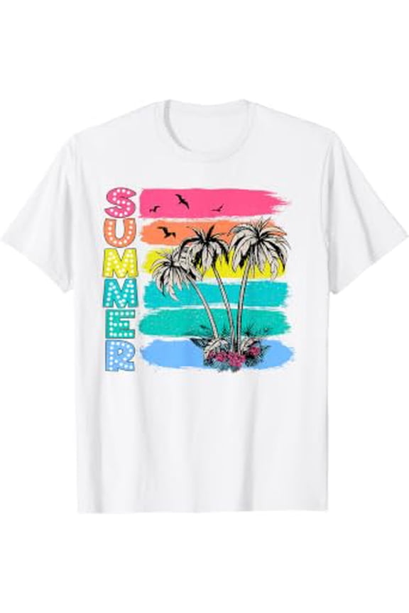 Summer Vibes Hello Summer Vacation Beach Vibes T-Shirt, Unisex T-Shirt