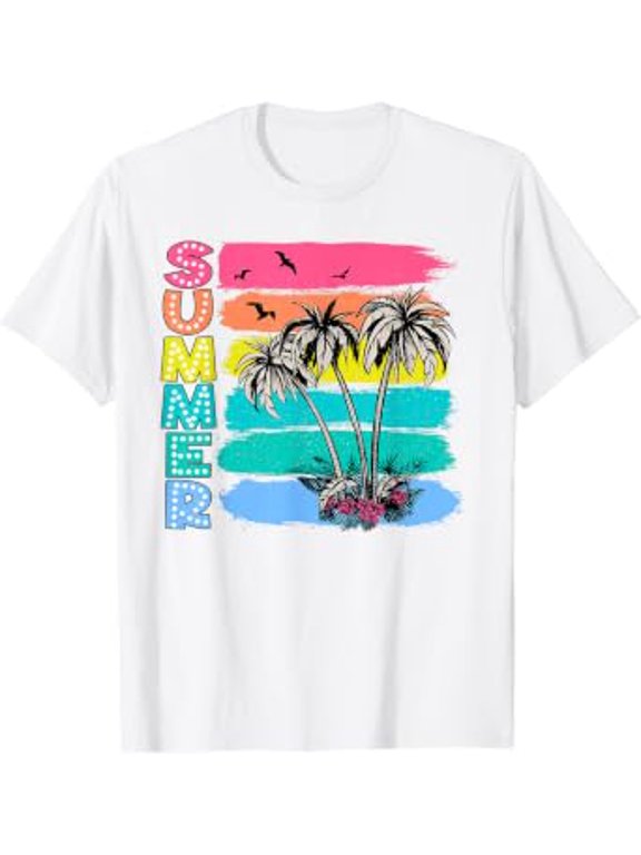 Summer Vibes Hello Summer Vacation Beach Vibes T-Shirt, Unisex T-Shirt