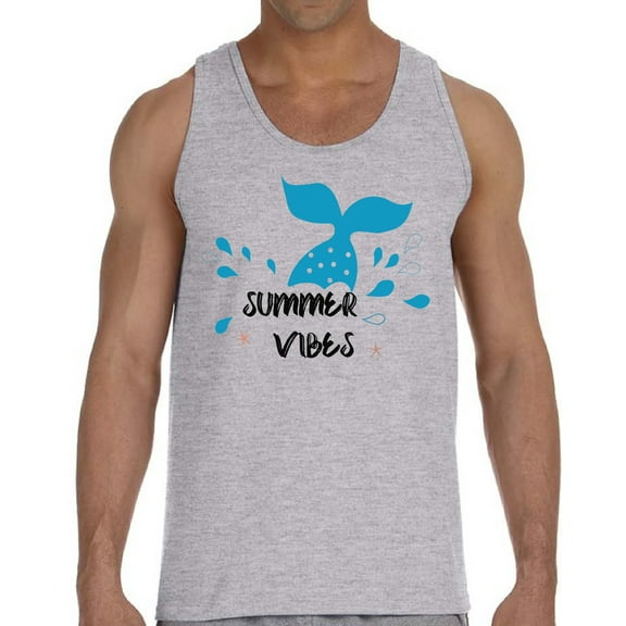 Summer Vibes Ocean Hot Beach Party Tank Top for Men - S M L XL 2XL Graphic Tee - Vacation Outfit Tee Top Gift