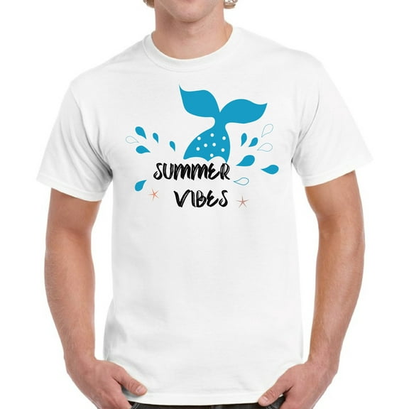 Summer Vibes Ocean T-Shirt for Men - S M L XL 2XL 3XL 4XL 5XL Graphic Tee - Summer Clothes Collection Vacation Shirt Mens