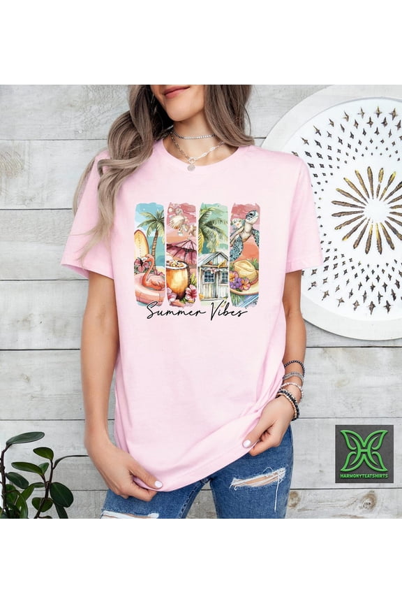 Summer Vibes Shirt, Retro Summer Brushstroke Shirt,Summer Beach Club Party Outfit,Sunshine Shirt,Hello Summer Trip Shirt,Sunset Beach Tshirt Tshirt All Size S-5XL