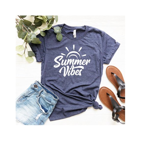 Summer Vibes Shirt, Summer T-Shirt, Vacation Shirt, Vacay Mode T Shirt, Beach Tshirt, Summer Tee, Family Vacation T-Shirt, Girls Summer Tee All Size S-5XL