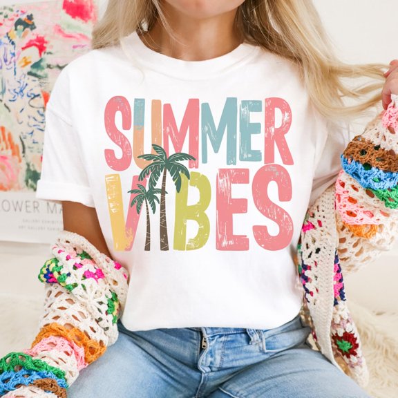 Summer Vibes Shirt, Sunshine Shirt, Trendy Summer Shirt, Spring Break Shirt, Retro Summer Vibes Shirt