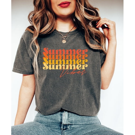 Summer Vibes Shirt Vacation, Travel Beach Shirt, Cute Sunshine Shirt, Retro Summer Shirt, Summertime, Trendy Summer Fashion All Size S-5Xl