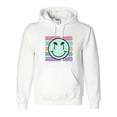thumbnail image 1 of Summer Vibes Smiley Face Retro Happy Face Vacation Graphic Hoodie, 1 of 3