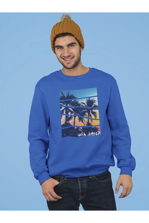 Summer Vibes Sunset Sweatshirt Men's -GoatDeals Designs