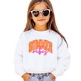 thumbnail image 1 of Summer Vibes Sweatshirt for Women, Teens, & Girls Girly Orange and Pink Summer Pullover White Sweatshirt Youth Large, 1 of 5