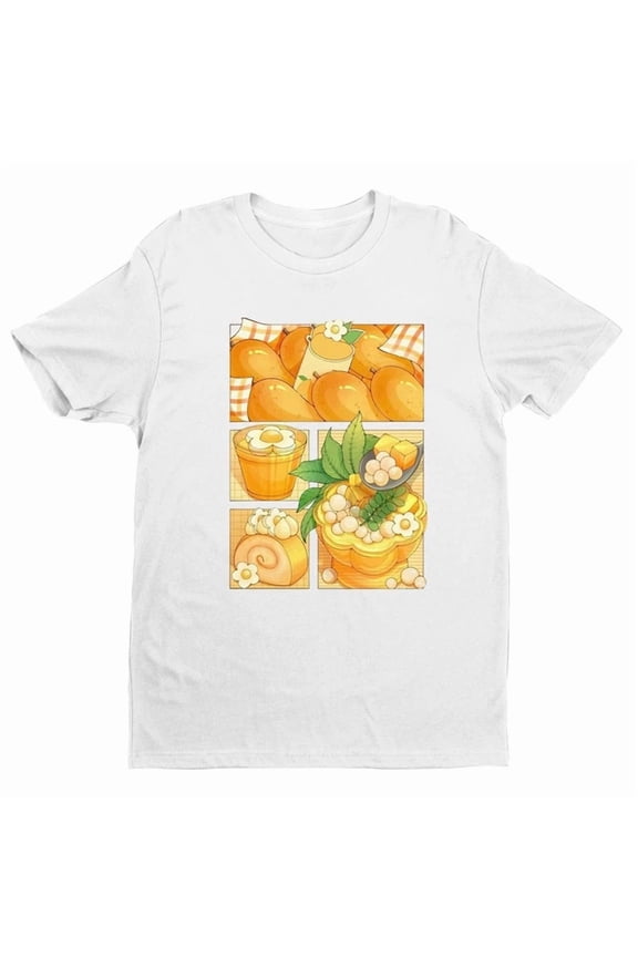 Summer Vibes T-Shirt, Mango T-Shirt, Y2K Tee, Y2K Fruit Shirt, Retro Summer Tee Birthday Gifts