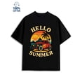 thumbnail image 1 of Summer Vibes Tee men garage 180G 100% Cotton black graphic gray Basic Unisex Shirt Graphic tshirts Basic Unisex Shirt Short Sleeve tshirts Funny Unisex Shirt Graphic Tee tshirts, 1 of 7