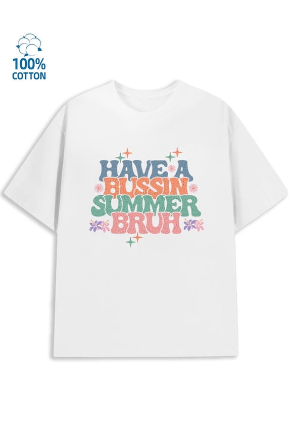 Summer Vibes Tee men's funny humor white Comfortable loose T-shirt wife husband Unique Design Unisex Shirt Graphic tshirts Classic Unisex Shirt Crewneck tshirts