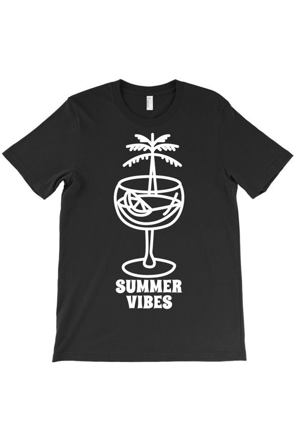 Summer Vibes Themed Positive and Sunny Vibe Graphic Design for a - Comfortable Fit G31892 Unisex T-Shirt, Up to Size 5XL
