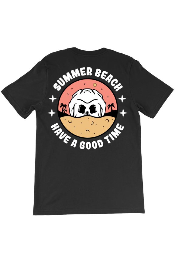 Summer Vibes Themed Positive and Sunny Vibe Graphic Design for a - Daily Wear Essential G31960 Unisex T-Shirt, Up to Size 5XL