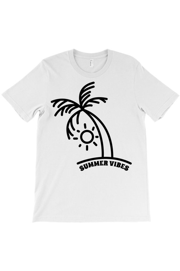 Summer Vibes Themed Positive and Sunny Vibe Graphic Design for a - New Arrival G31899 Unisex T-Shirt, Up to Size 5XL