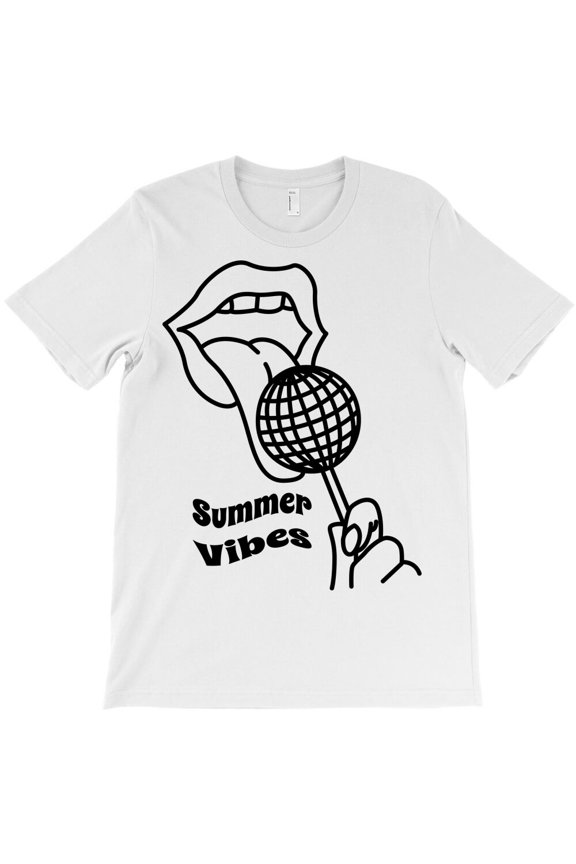 Summer Vibes Themed Positive and Sunny Vibe Graphic Design for a - Relaxed Look G31885 Unisex T-Shirt, Up to Size 5XL