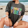 thumbnail image 1 of Summer Vibes Tshirt, Neon Trendy Summer Shirt, Summer Shirt, Distressed Beach Tee, Sunshine Shirt, 2025 Trendy Women's Shirt, 1 of 5