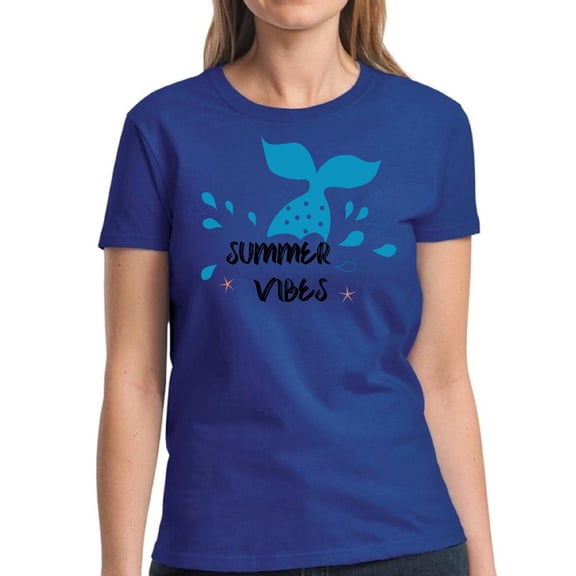 Summer Vibes Vacay Shirt for Women - S M L XL 2XL 3XL Hot Beach Graphic Tee - T-Shirt Pool Party Tee Gift