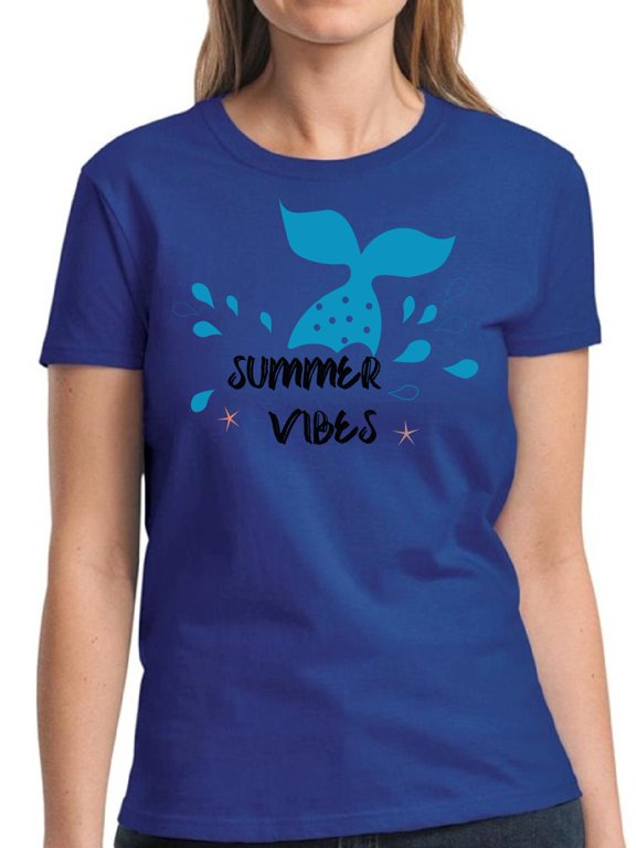 Summer Vibes Vacay Shirt for Women - S M L XL 2XL 3XL Hot Beach Graphic Tee - T-Shirt Pool Party Tee Gift