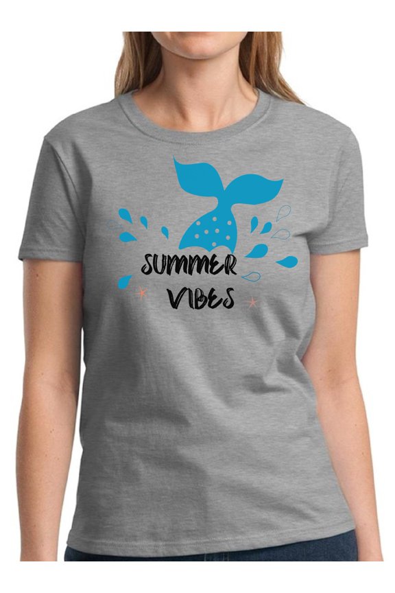 Summer Vibes Vacay Shirt for Women - S M L XL 2XL 3XL Hot Beach Graphic Tee - T-Shirt Pool Party Tee Gift