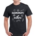 thumbnail image 1 of Summer Vibes White Shapes T-Shirt for Men - S M L XL 2XL 3XL 4XL 5XL Graphic Tee - Summer Clothes Collection Vacation Shirt Mens, 1 of 2