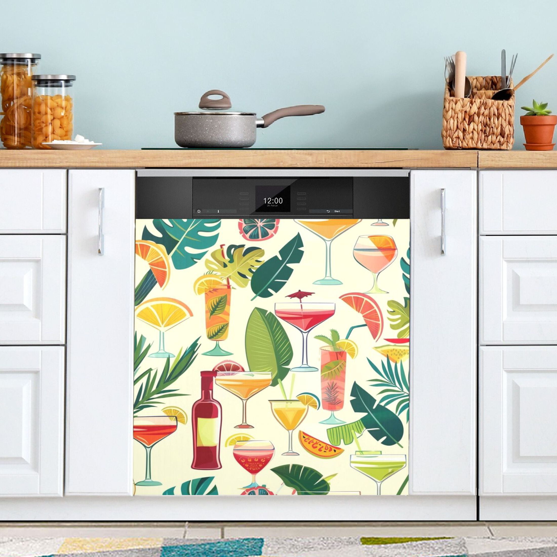 Summer Vocation Dishwasher Cover Refrigerator