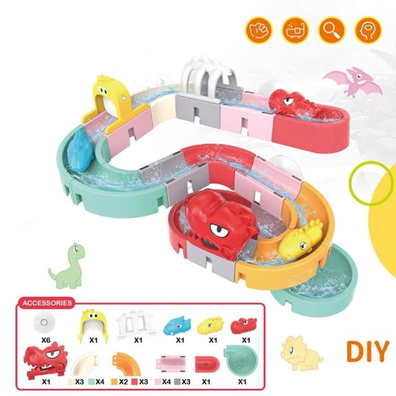 Summer Water Play Slide Playground Toy - Enhance Fun & Learning with Safe Water Adventures for Outdoor, Bathtub, and Pool Use - Promotes Active Play, Coordination