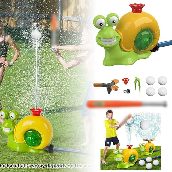 Summer Water Play Toys Baseball Outdoor Sprinkler for Kids Garden Spray Rotating Children's Toy Backyard Activity Cool Game