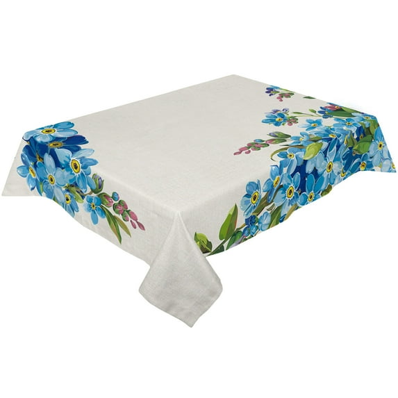 Summer Watercolor Flowers Tablecloths Waterproof Kitchen Items Coffee Table For living Room Home Dec
