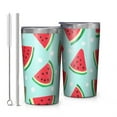 thumbnail image 1 of Summer Watermelon 10oz Tumblers Stainless Steel Tumbler with Lid and Straw,Vacuum Insulated Double Wall Travel Tumbler Cups with Cleaning Brush for Coffee, Tea, 1 of 4