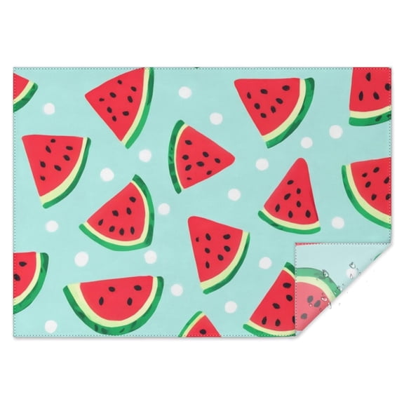 Summer Watermelon Rectangle Tablecloth 60"x84",Waterproof Polyester Rectangle Table Cloth, Wipeable Spillproof Polyester Tablecloth for Dining, Camping, Indoor and Outdoor