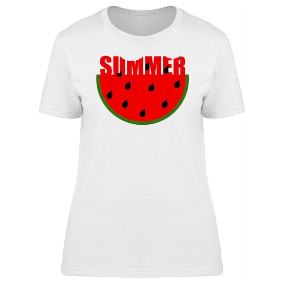 Summer Watermelon Seeds T-Shirt Women -Image by Shutterstock, Female Medium