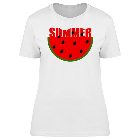 Summer Watermelon Seeds T-Shirt Women -Image by Shutterstock, Female Medium